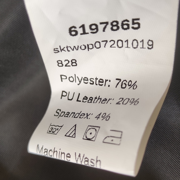 Shein Kids Crocodile Embossed PU Leather Biker Jacket Size 7y - Picture 5 of 16